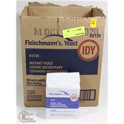 BOX OF FLEISCHMANN'S INSTANT YEAST.