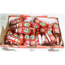 FLAT OF C2 COOL AND CLEAN APPLE GREEN TEA.