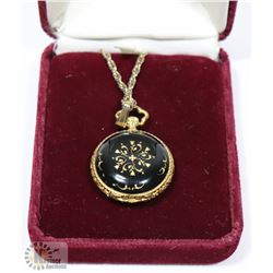 CARAVELLE NECKLACE WATCH.