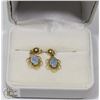 Image 1 : PAIR OF FIRE OPAL EARRINGS.