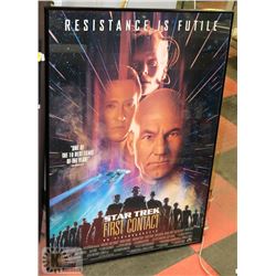 FRAMED STAR TREK MOVIE POSTER.