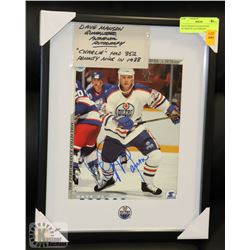 DAVE MANSON GUARANTEED AUTHENTIC AUTOGRAPH