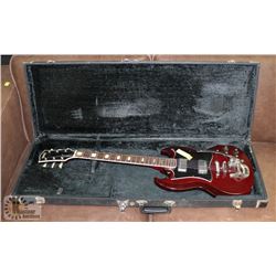 RAVEN GUITAR SG STYLE MID 60'S WITH HARD CASE