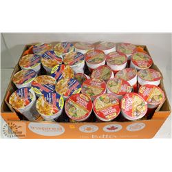 LARGE FLAT OF ASSORTED INSTANT NOODLE CUPS