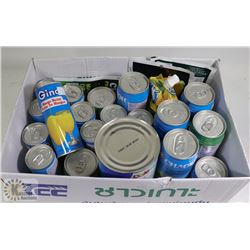 LARGE FLAT OF ASSORTED DRINKS