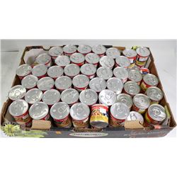 LARGE FLAT OF VIENNA SAUSAGE IN CHICKEN BROTH