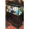 Image 1 : AQUARIUM WITH STAND. 30" L 12" W 16"T
