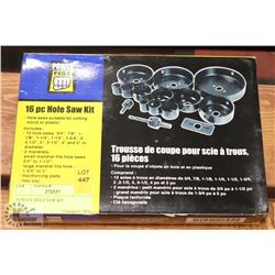 POWERFIST 16 PIECE HOLE SAW KIT