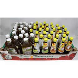 LARGER FLAT OF ASSORTED LIQUID SEASONING INCLUDING
