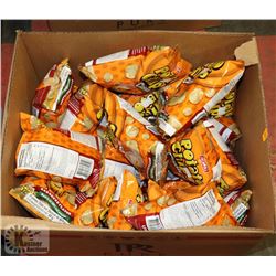 LARGE BOX OF BBQ FLAVOUR JACK N JILL POTATO CHIPS