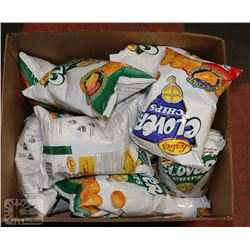 LARGE BOX OF ASSORTED CLOVER CHIPS