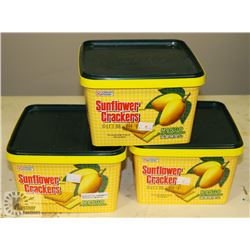 LOT OF 3 MANGO FLAVOURED SUNFLOWER CRACKERS
