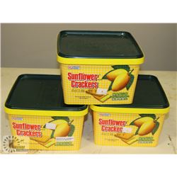 LOT OF 3 MANGO FLAVOURED SUNFLOWER CRACKERS