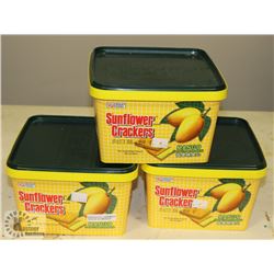 LOT OF 3 MANGO FLAVOURED SUNFLOWER CRACKERS