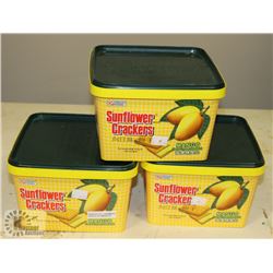 LOT OF 3 MANGO FLAVOURED SUNFLOWER CRACKERS