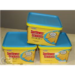LOT OF 3 ORIGINAL FLAVOURED SUNFLOWER CRACKERS
