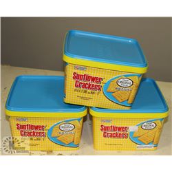 LOT OF 3 ORIGINAL FLAVOURED SUNFLOWER CRACKERS