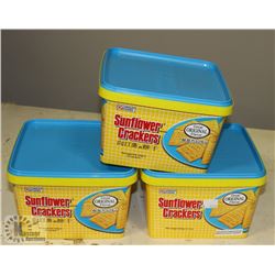 LOT OF 3 ORIGINAL FLAVOURED SUNFLOWER CRACKERS