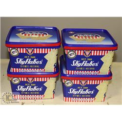 LOT OF 4 SKY FLAKES CRACKERS
