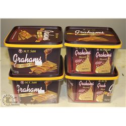 LOT OF 4 HONEY GRAHAM CRACKERS