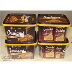 LOT OF 4 HONEY GRAHAM CRACKERS