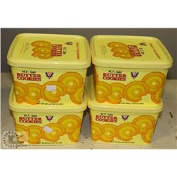 LOT OF 4 BUTTER COOKIES