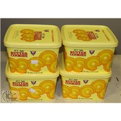 LOT OF 4 BUTTER COOKIES