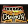 Image 1 : LOT OF 2 CHAMPION SPARK PLUGS & TEXACO MOTOR OIL