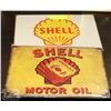 Image 1 : LOT OF 2 SHELL MOTOR OIL & SHELL GASOLINE 12"X8"