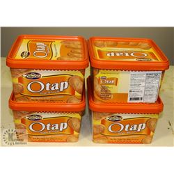 LOT OF 4 OTAP SUGAR BISCUITS, AS THEY COME IN