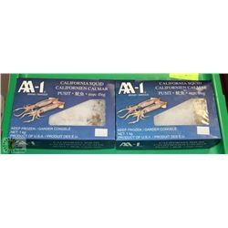 2 BOXES OF FROZEN CALIFORNIA SQUID