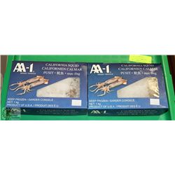 2 BOXES OF FROZEN CALIFORNIA SQUID