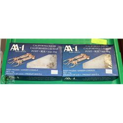 2 BOXES OF FROZEN CALIFORNIA SQUID