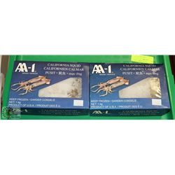 2 BOXES OF FROZEN CALIFORNIA SQUID