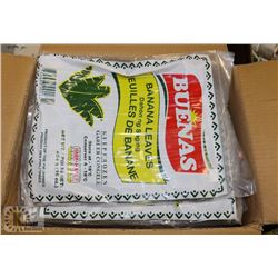 BOX OF FROZEN BANANA LEAVES