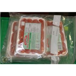 BAG OF FROZEN HOT CURED SAUSAGE