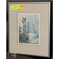 FRAMED, SIGNED SUE COLEMAN PRINT 'POWER OF THE