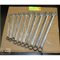 10 CONSECUTIVE SNAP-ON WRENCHES 10-19MM