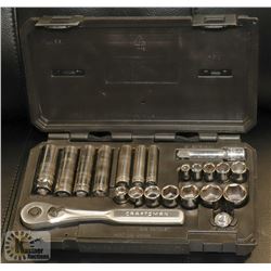 CRAFTSMAN RACHET AND SOCKET SET 22 PIECES