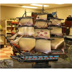 GOLDEN FALCON WOOD SHIP MODEL
