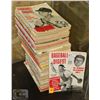 Image 1 : VINTAGE BASEBALL DIGEST 1955 AND NEWER MAGAZINES.