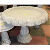 Image 1 : LARGE 2 PIECE CONCRETE BIRDBATH 22" X 28"