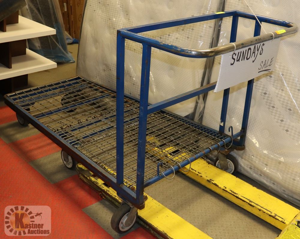 LARGE HEAVY DUTY 6 WHEEL PLATFORM CART 750LB