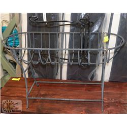 SET OF 2 WROUGHT IRON PLANT STANDS