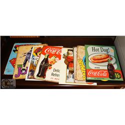 LOT OF 10 ASSORTED VINTAGE STYLE METAL WALL