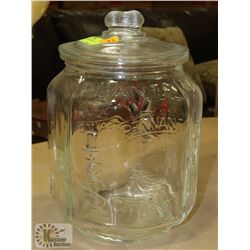 LARGE PLANTERS PEANUT JAR.