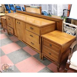 5PC QUEEN BEDROOM SET INCL HEADBOARD, 2 NIGHT