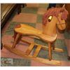 Image 1 : WOODEN ROCKING HORSE.