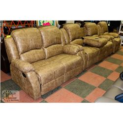 NEW DARIA  3 PIECE RECLINING FABRIC SOFA SET