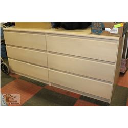 6 DRAWER DRESSER.60"X 20" X 28"